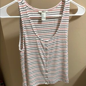 Red, white & blue tank top